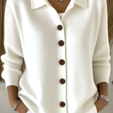 Mila - Gebreide blouse met knopen