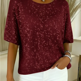 Livia – Elegante top met subtiele glans