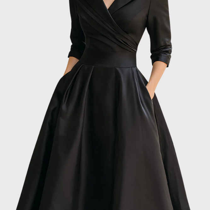 Rosa - Elegante midi-jurk