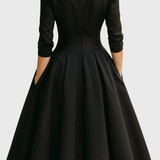 Rosa - Elegante midi-jurk