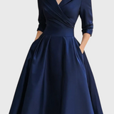 Rosa - Elegante midi-jurk