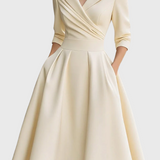 Rosa - Elegante midi-jurk