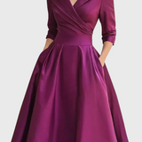 Rosa - Elegante midi-jurk