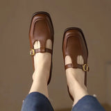 Ysolenne - T-Bandschoenen met Vintage Elegantie