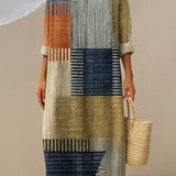 ELARA | PATCHWORK MAXI JURK