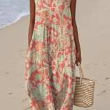 Beth™ Bloemen Midi Jurk