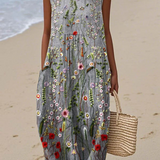 Cara Wildflower Midi-jurk