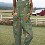 Natuur-geïnspireerde Borduur Jumpsuit