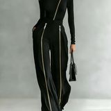 Stedelijke minimalistische onregelmatige off-shoulder ritset