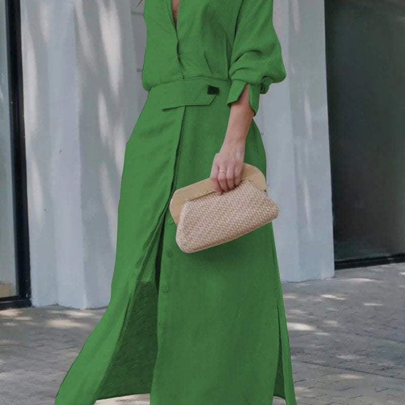 Valéria | Maxi-jurk met V-hals