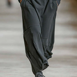 Zwarte coltrui Rits loszittende casual maxi-jurk
