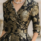 Meghan | Bloemen Midi Jurk