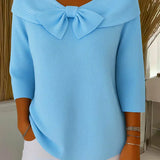 FLEUR | Elegante Top met Strik en Perfecte Pasvorm