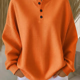 Anne | Casual sweatshirt met kraag