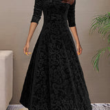 Denise | Fluwelen elegante jurk