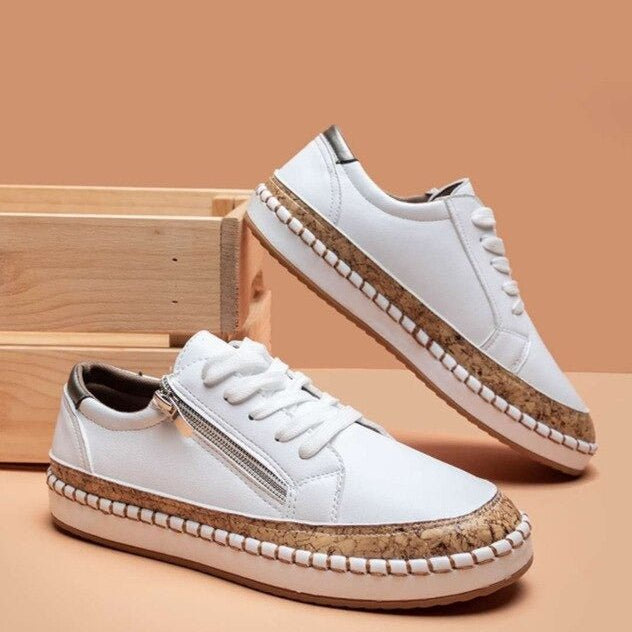 FLORIANA | Orthopedische Sneakers met Uniek Vintage Bloemontwerp