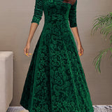 Denise | Fluwelen elegante jurk