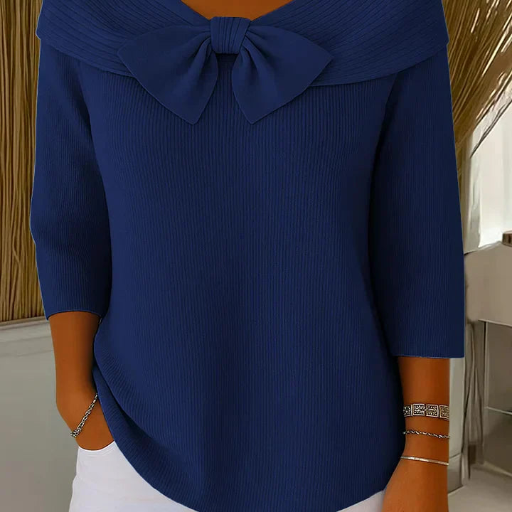 FLEUR | Elegante Top met Strik en Perfecte Pasvorm