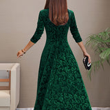 Denise | Fluwelen elegante jurk