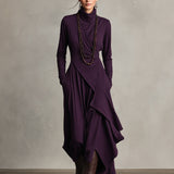 Natalie | Elegante gedrapeerde jurk