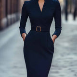 Mona | Jurk met ceintuur
