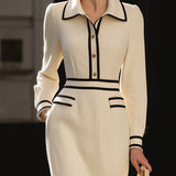 Magidan | Midi-jurk met knoopdetail