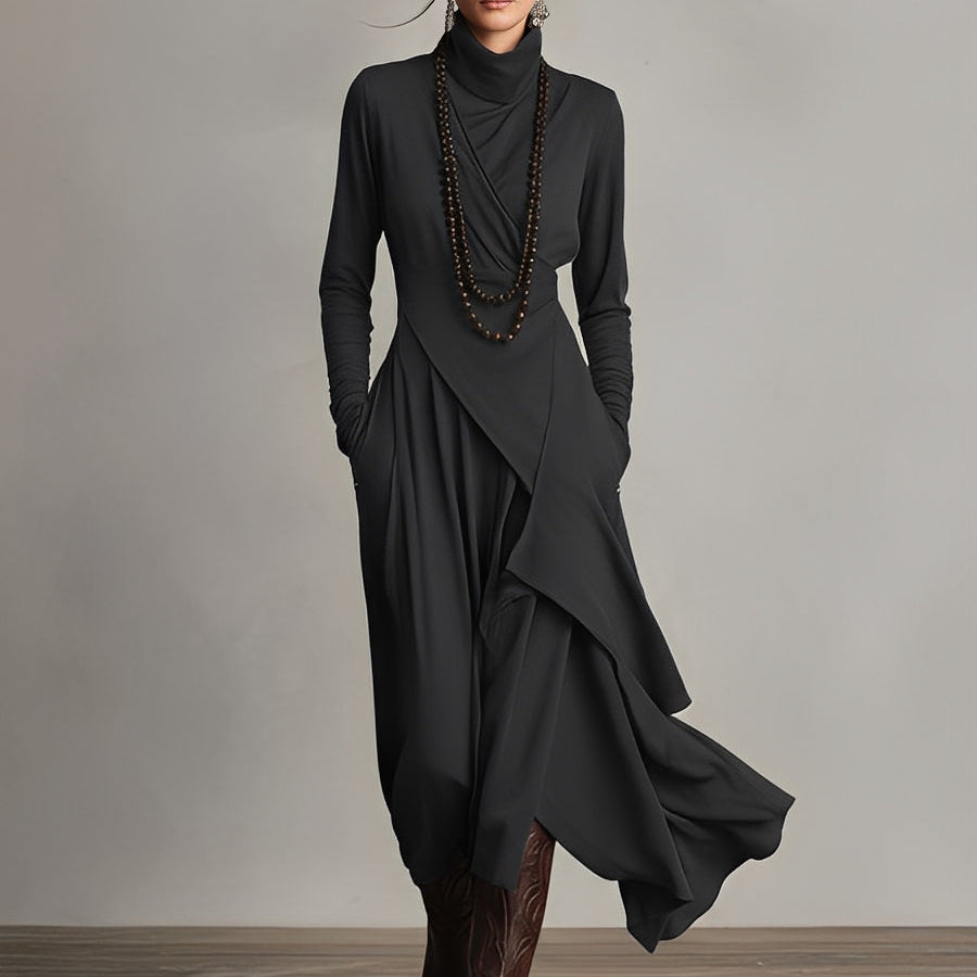 Natalie | Elegante gedrapeerde jurk