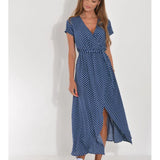 Feline – Elegante jurk met V-hals en Figuurvormende Snit