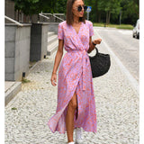 Feline – Elegante jurk met V-hals en Figuurvormende Snit